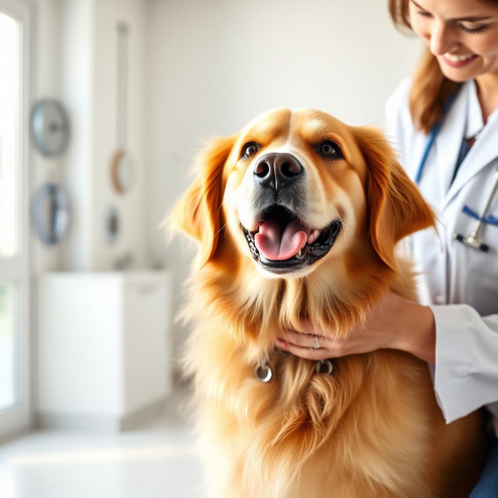 Cão recebendo cuidado na Clínica Veterinária Vet Love St